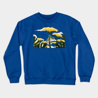 Frog Flower Wildlife Crewneck Sweatshirt